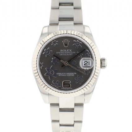 Datejust 31 Midsize Oyster Fluted Grey Flower Dial Service '25