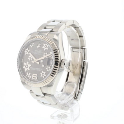Datejust 31 Midsize Oyster Fluted Grey Flower Dial Service '25