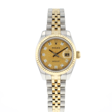 Rolex - Lady-Datejust 26 Jubilee Steel Gold Diamond Logo Dial