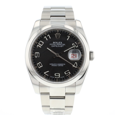 Rolex - Datejust 36 Steel Black Concentric Dial / Roulette Date