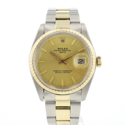 Date 34MM Steel Gold Oyster