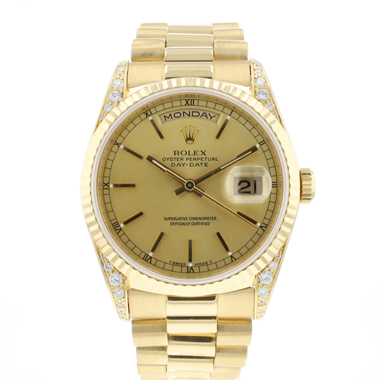 Rolex - Day-Date 36 Yellow Gold Diamonds