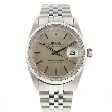 Rolex - Datejust 36 Jubilee Fluted Grey Linen Dial