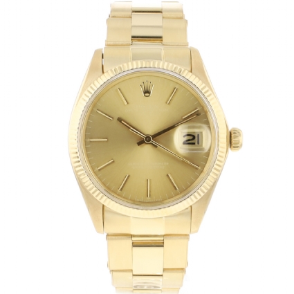 Date 34MM Champagne Dial