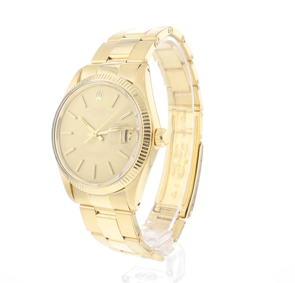 Date 34MM Champagne Dial