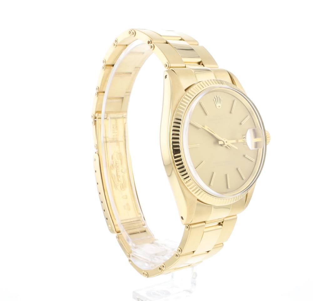 Date 34MM Champagne Dial