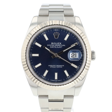 Rolex - Datejust 41 Oyster Fluted Blue Dial