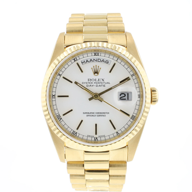 Rolex - Day-Date 36 Yellow Gold White Dial