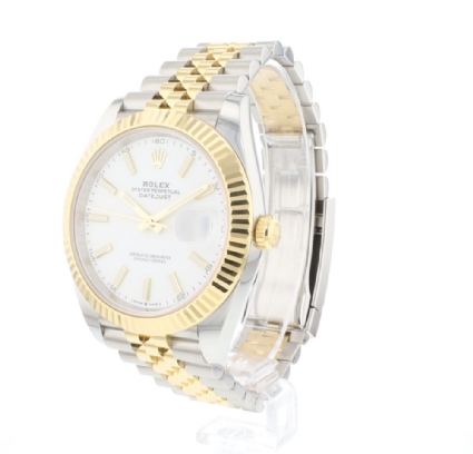 Datejust 41 Gold/Steel Jubilee White Dial 126333 Like New