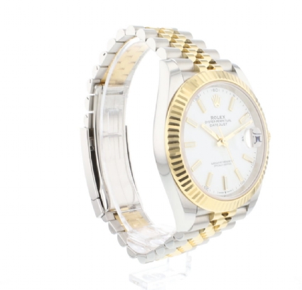 Datejust 41 Gold/Steel Jubilee White Dial 126333 Like New