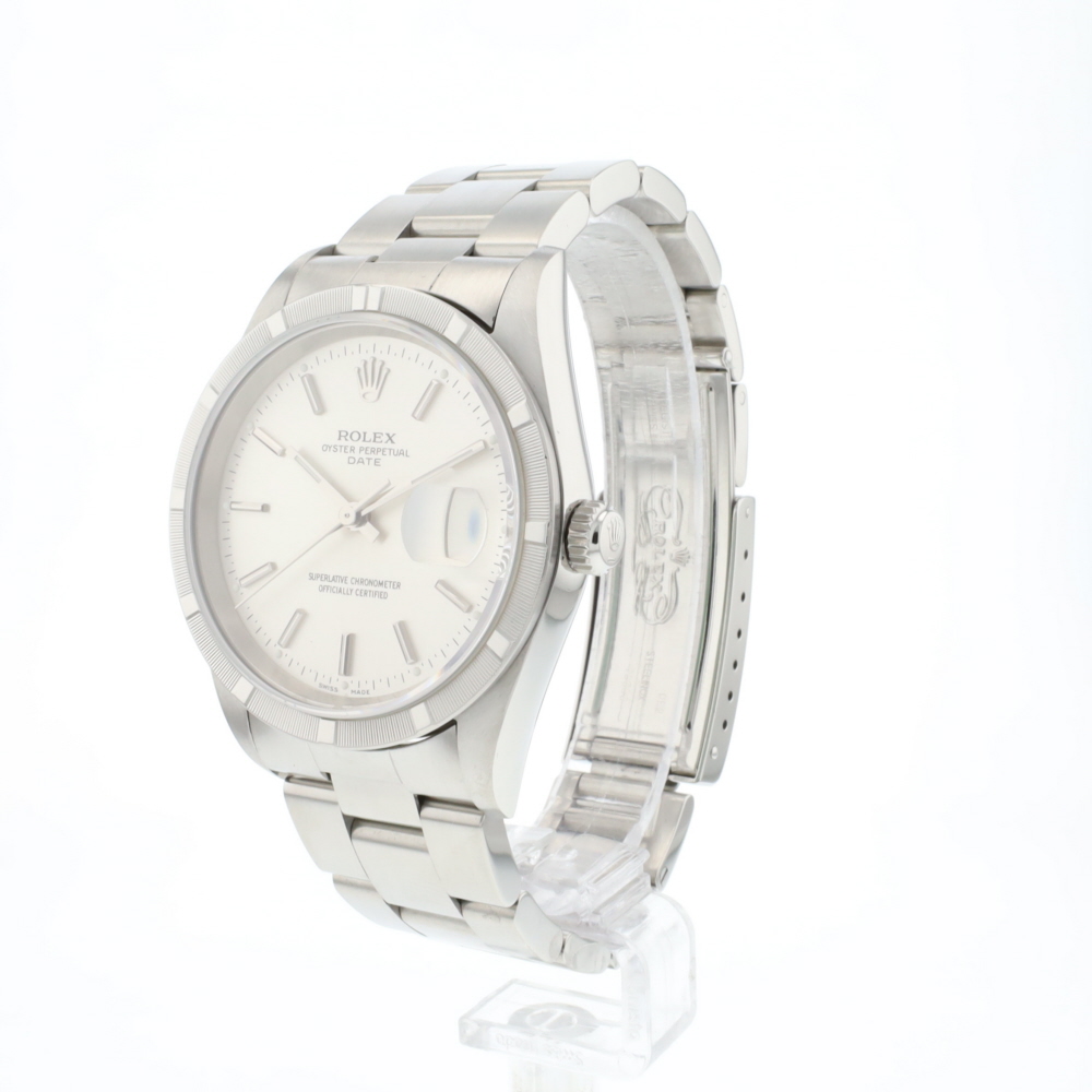 Date 34MM Steel Oyster Silver Dial