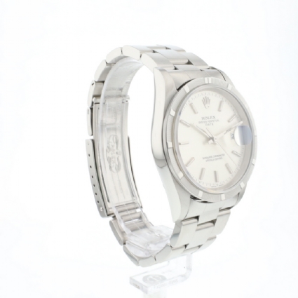 Date 34MM Steel Oyster Silver Dial