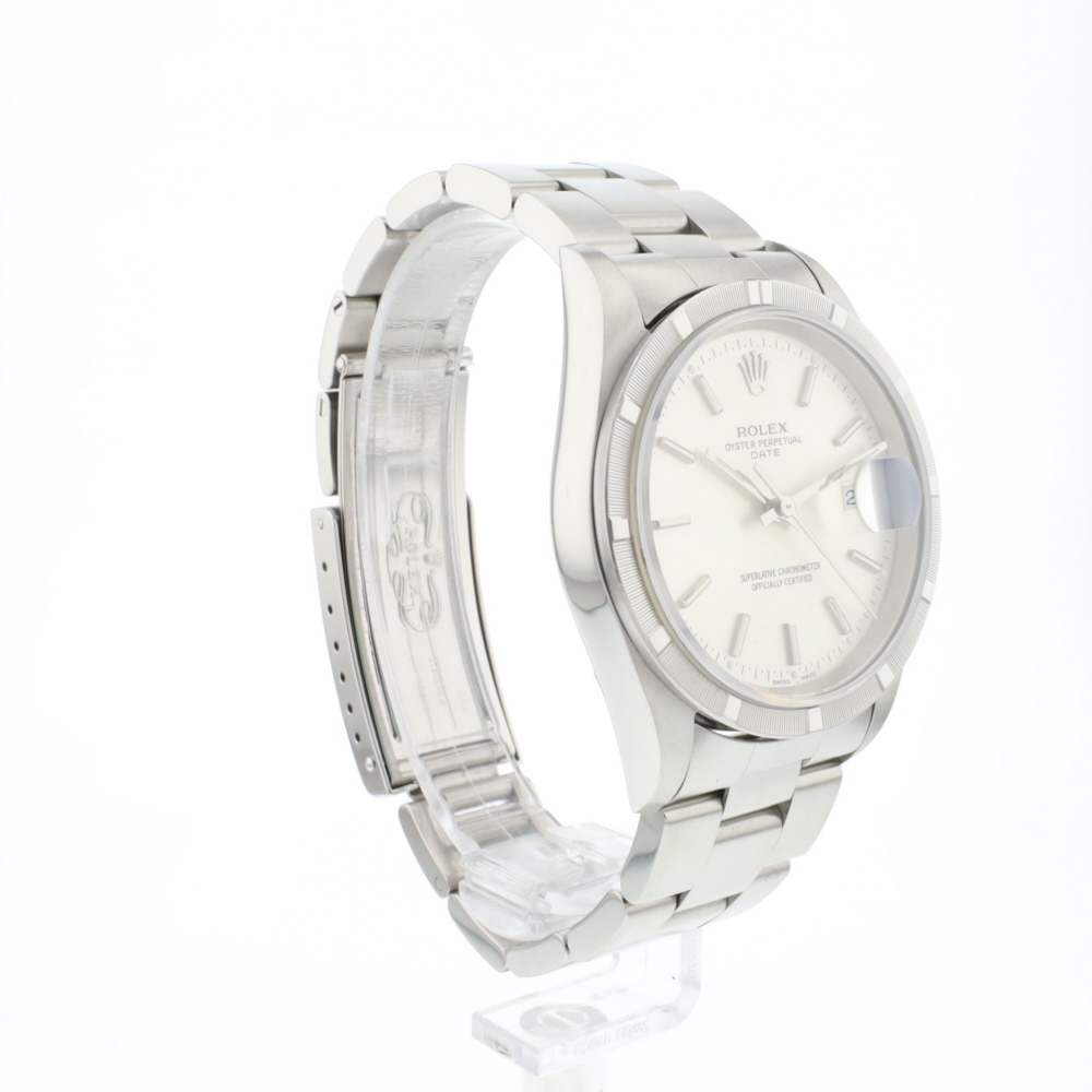 Date 34MM Steel Oyster Silver Dial