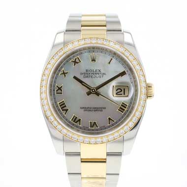 Rolex - Datejust 36 Steel / Gold Oyster Oyster Mop Diamonds