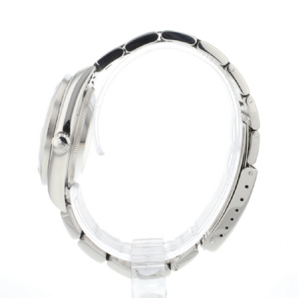 Date 34MM Steel White Roman Dial