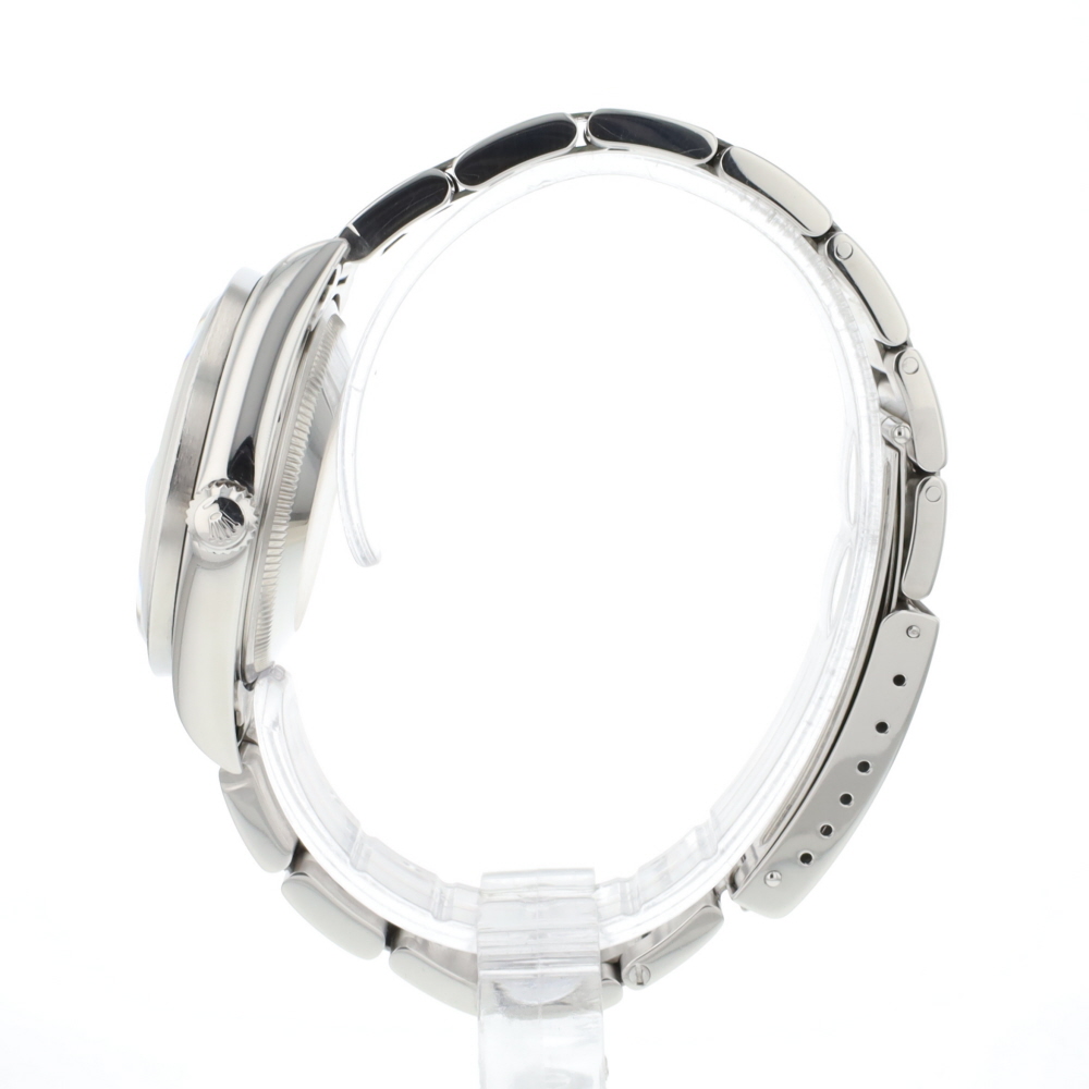 Date 34MM Steel White Roman Dial