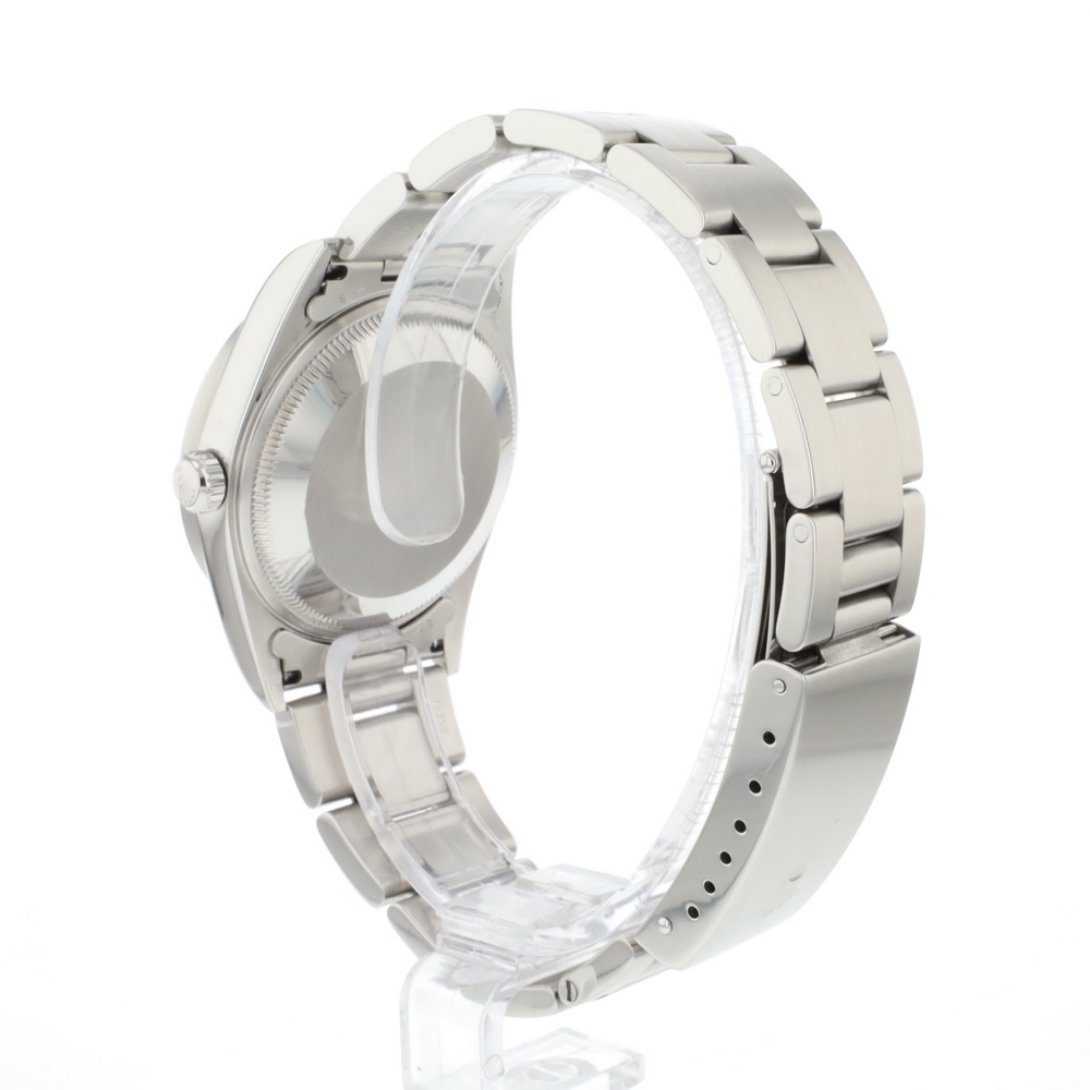 Date 34MM Steel White Roman Dial