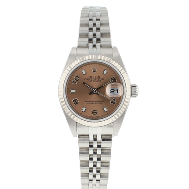 Rolex - Datejust 26 Steel Jubilee Fluted Pink Arabic Dial