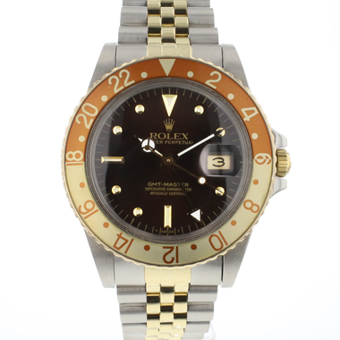 Rolex - GMT-Master Steel Gold Brown Nipple Dial
