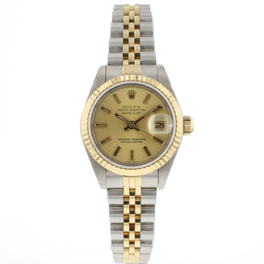 Rolex - Datejust 26 Steel Gold Jubilee Fluted Champagne  Dial