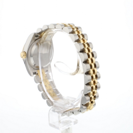 Lady-Datejust 26 Jubilee Fluted Steel Gold Grey Diamond Dial