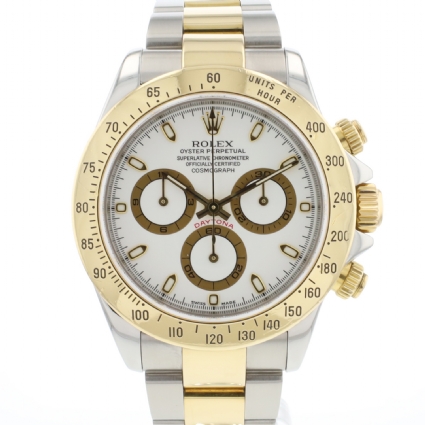 Daytona Steel Gold White Dial