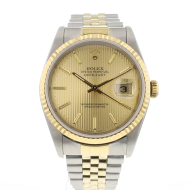Rolex - Datejust 36 Steel Gold Trapestry Dial