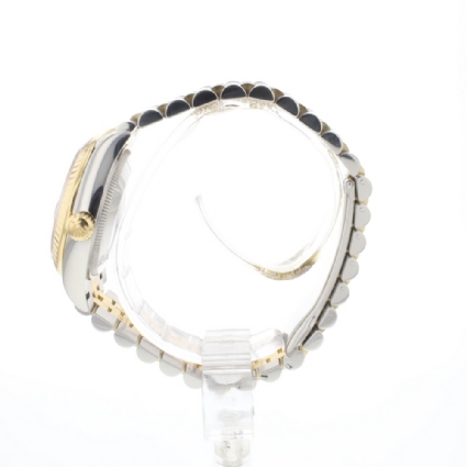 Datejust 31 Steel Gold Jubilee Fluted Green Diamond Flower Dial