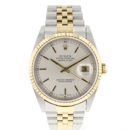 Datejust 36 Steel Gold Jubilee Silver Dial