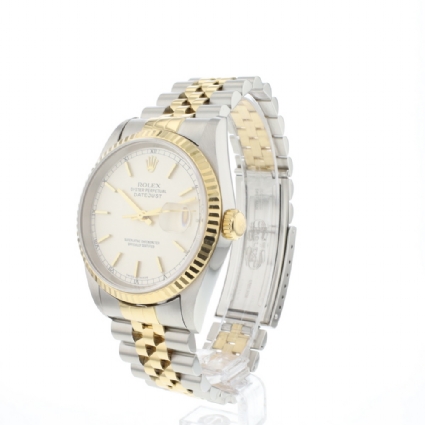 Datejust 36 Steel Gold Jubilee Silver Dial