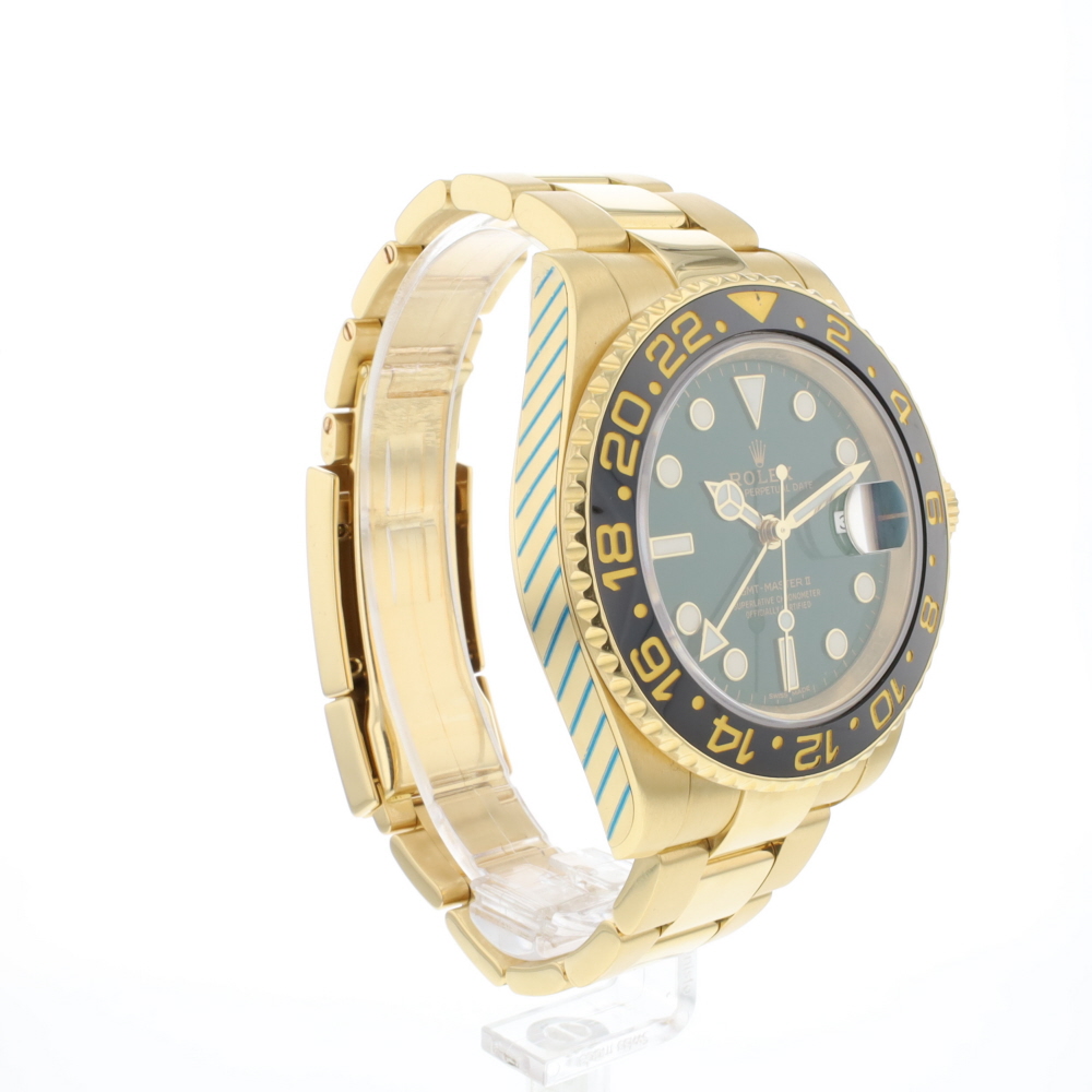 GMT-Master II Yellow Gold Green Dial Service '23