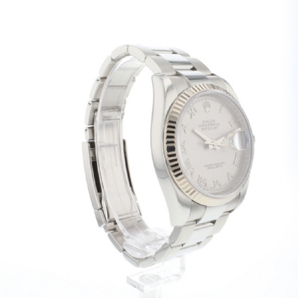 Datejust 36 Oyster Fluted Silver Roman Dial