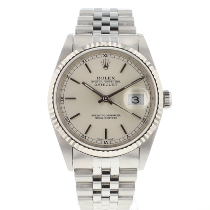 Datejust 36 Jubilee Fluted Silver Dial