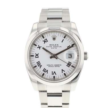 Rolex - Date 34 White Roman Dial