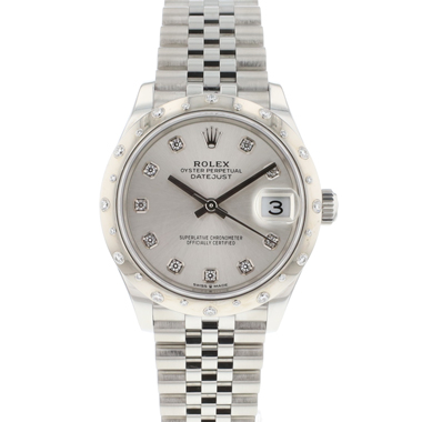 Rolex - Datejust 31 Jubilee Silver Dial Diamond Bezel