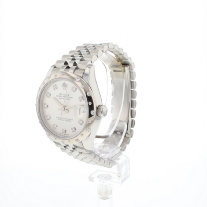 Datejust 31 Jubilee Silver Dial Diamond Bezel