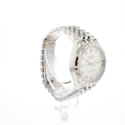 Datejust 31 Jubilee Silver Dial Diamond Bezel