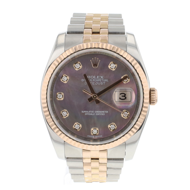 Rolex - Datejust 36 Jubilee Steel / Everose MoP Diamond Dial