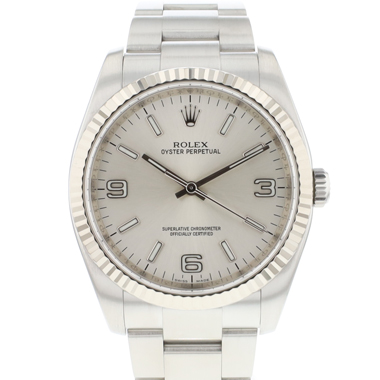 Rolex - Oyster Perpetual 36 Silver Dial Fluted
