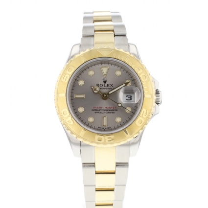Yacht-Master Lady 29 Steel Gold Oyster Grey Dial
