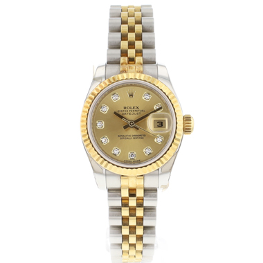 Rolex - Lady-Datejust 26 Jubilee Steel/Gold Diamond Dial