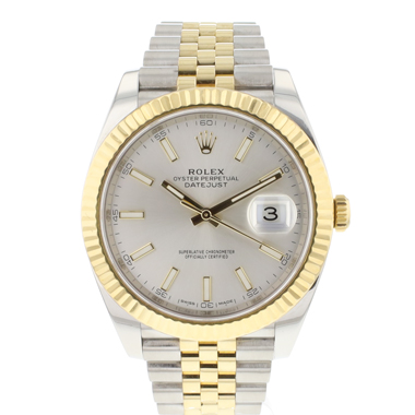 Rolex - Datejust 41 Steel/Gold Jubilee Silver Dial