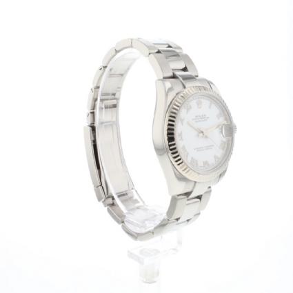 Datejust 31 Oyster Fluted White Roman Dial
