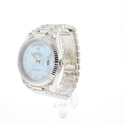 Day-Date 36 Platina Ice-Blue Roman Dial