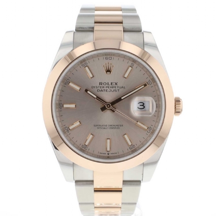 Datejust 41 Steel Everosegold Sundust Dial