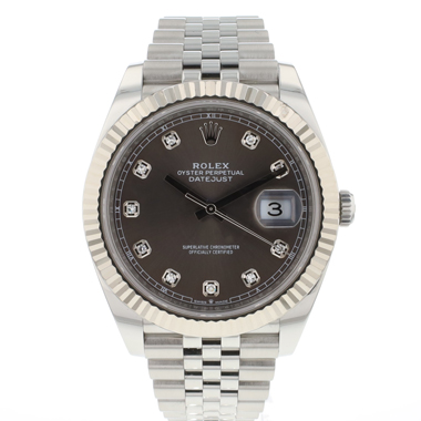 Rolex - Datejust 41 Jubilee Rhodium Diamond Dial