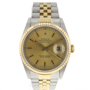 Rolex - Datejust 36 Steel/Gold Champagne Dial