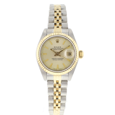 Rolex - Oyster Perpetual  Lady 26 Steel/Yellow Gold Champagne Dial