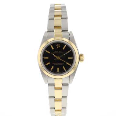 Rolex - Oyster Perpetual 26 Yellow Gold / Steel Black Dial