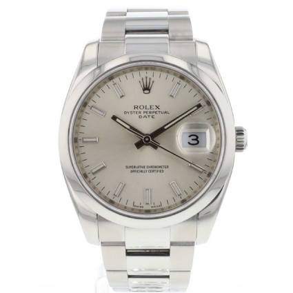 Oyster Perpetual Date 34 Silver Dial